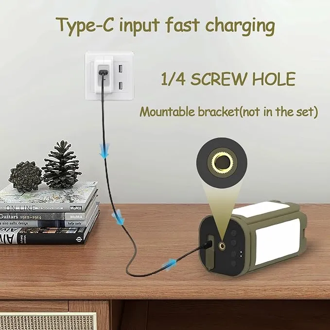 14000mah Camping Lanterns Portable Folding LED Camping Lights 5 Light Modes 10 Brightness Levels Tent Lantern Emergency Light Campsite Essentials