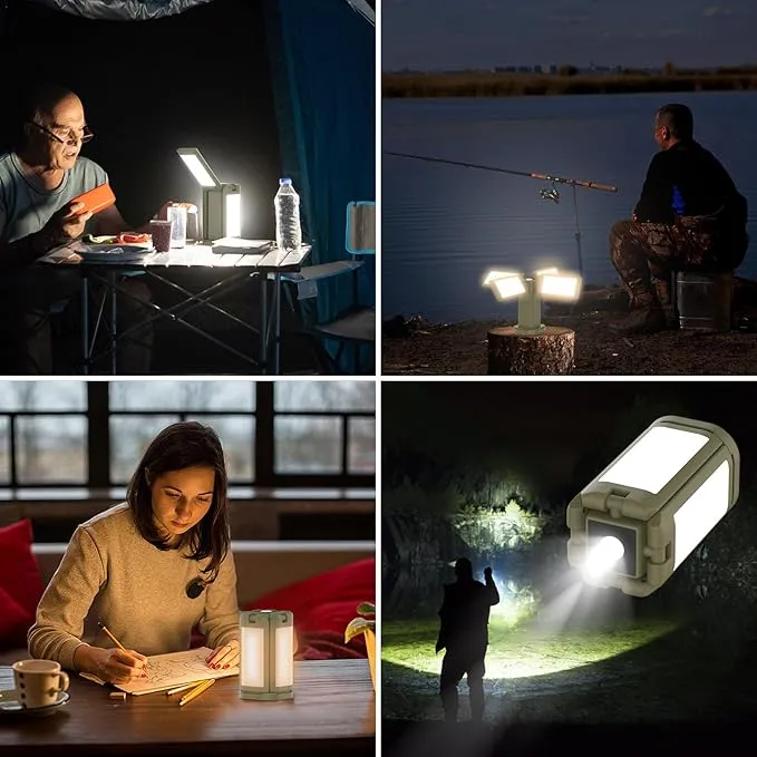 14000mah Camping Lanterns Portable Folding LED Camping Lights 5 Light Modes 10 Brightness Levels Tent Lantern Emergency Light Campsite Essentials