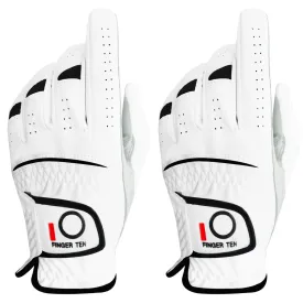 2 Pack Men Cabretta Synthetic Leather Golf Glove