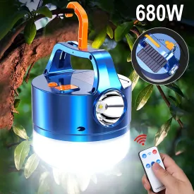 680W Solar LED Camping Light, Bulb Solar Lighting Searchlight