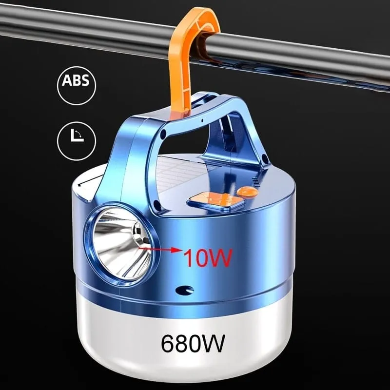 680W Solar LED Camping Light, Bulb Solar Lighting Searchlight