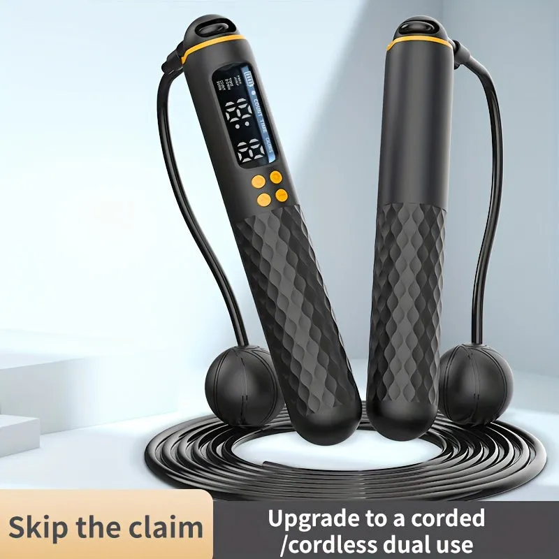 Adjustable Digital Skipping Rope with Ball Bearings