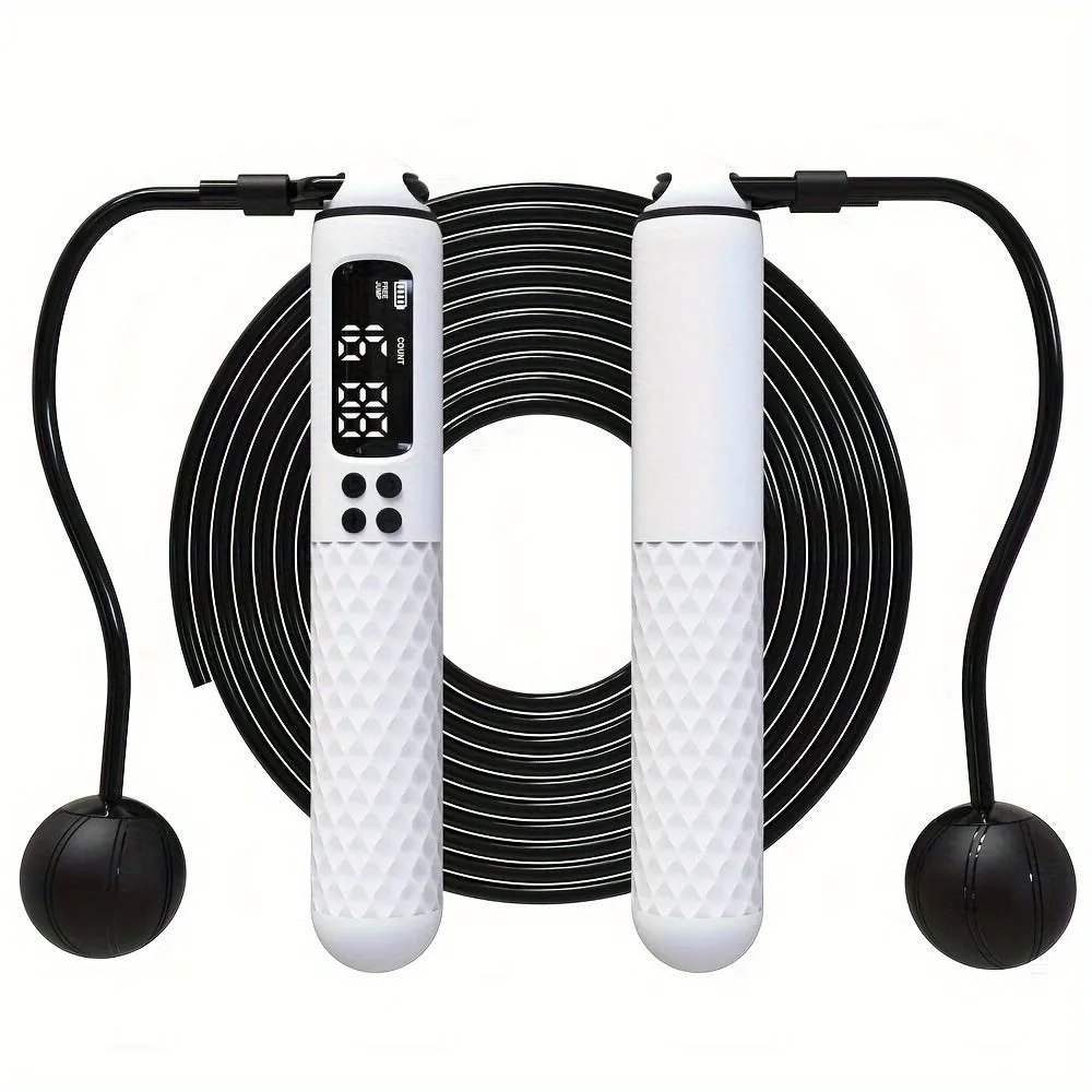 Adjustable Digital Skipping Rope with Ball Bearings