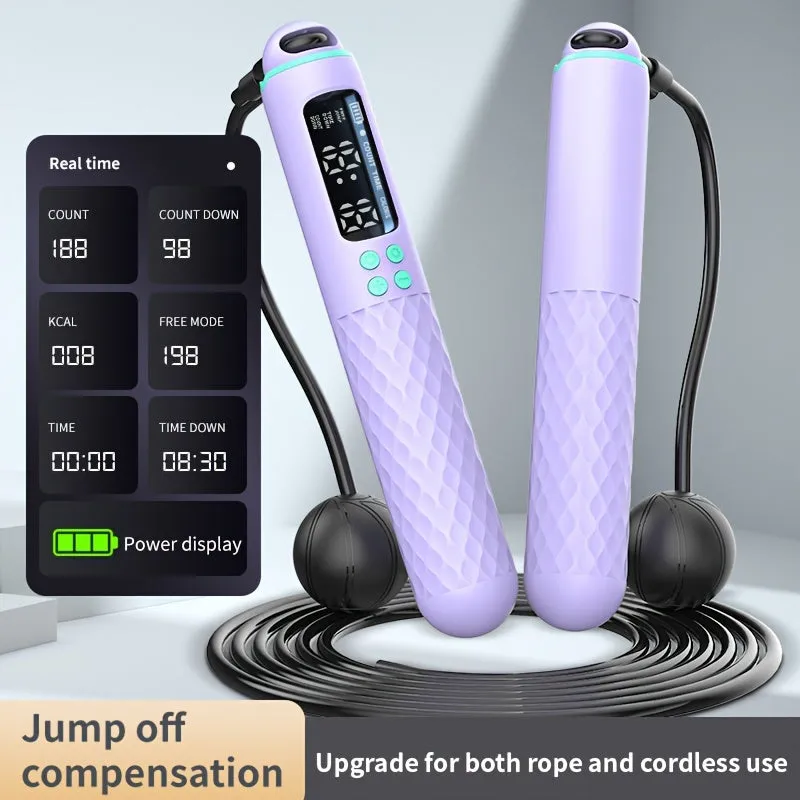 Adjustable Digital Skipping Rope with Ball Bearings