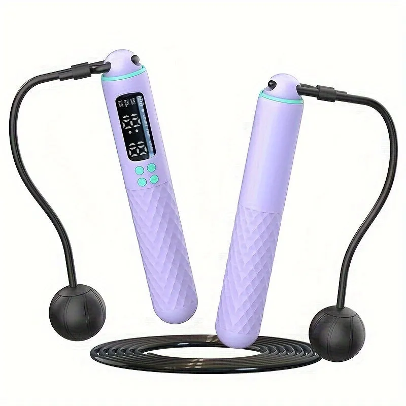 Adjustable Digital Skipping Rope with Ball Bearings