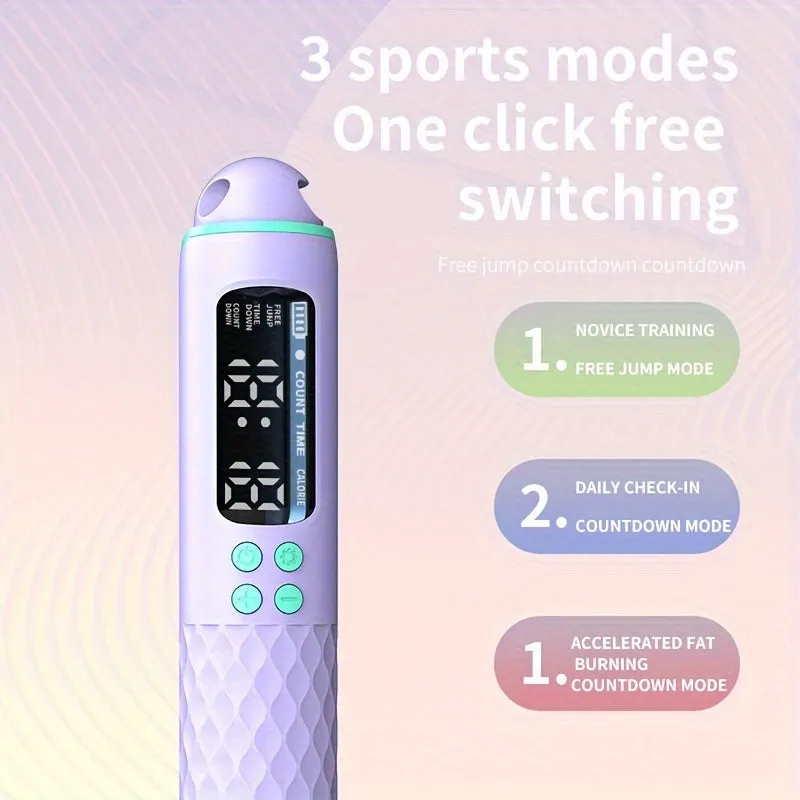 Adjustable Digital Skipping Rope with Ball Bearings