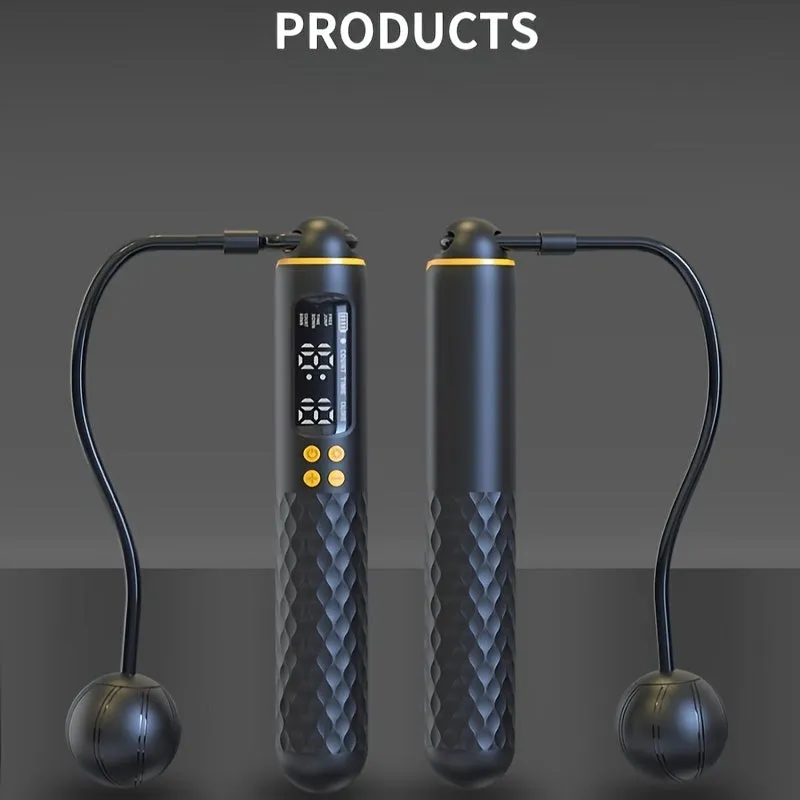 Adjustable Digital Skipping Rope with Ball Bearings