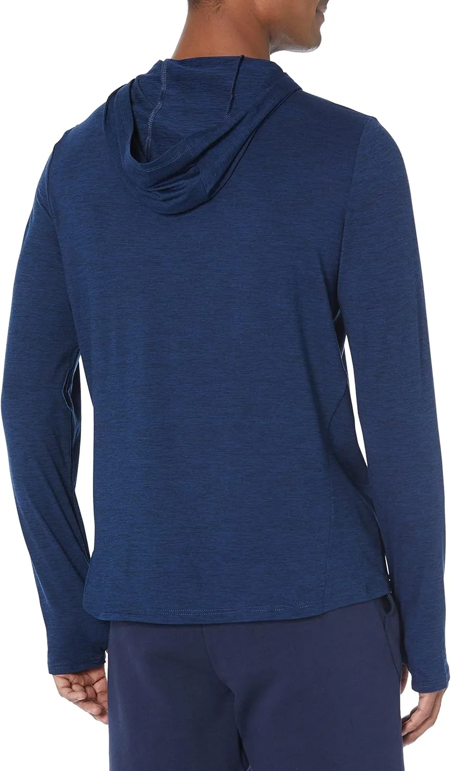 Amazon Essentials Men's Active Quick Dry Tech Stretch Long-Sleeve Hooded Pullover T-Shirt