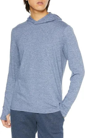 Amazon Essentials Men's Active Quick Dry Tech Stretch Long-Sleeve Hooded Pullover T-Shirt