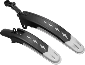 Bike Fender Set Mudguard Set Front and Rear 2 Parts-Universal Full Cover Thicken Widen Bicycle Adjustable Bike Fender Mud Guard Mudflap for MTB Road Bike Mountain Bike