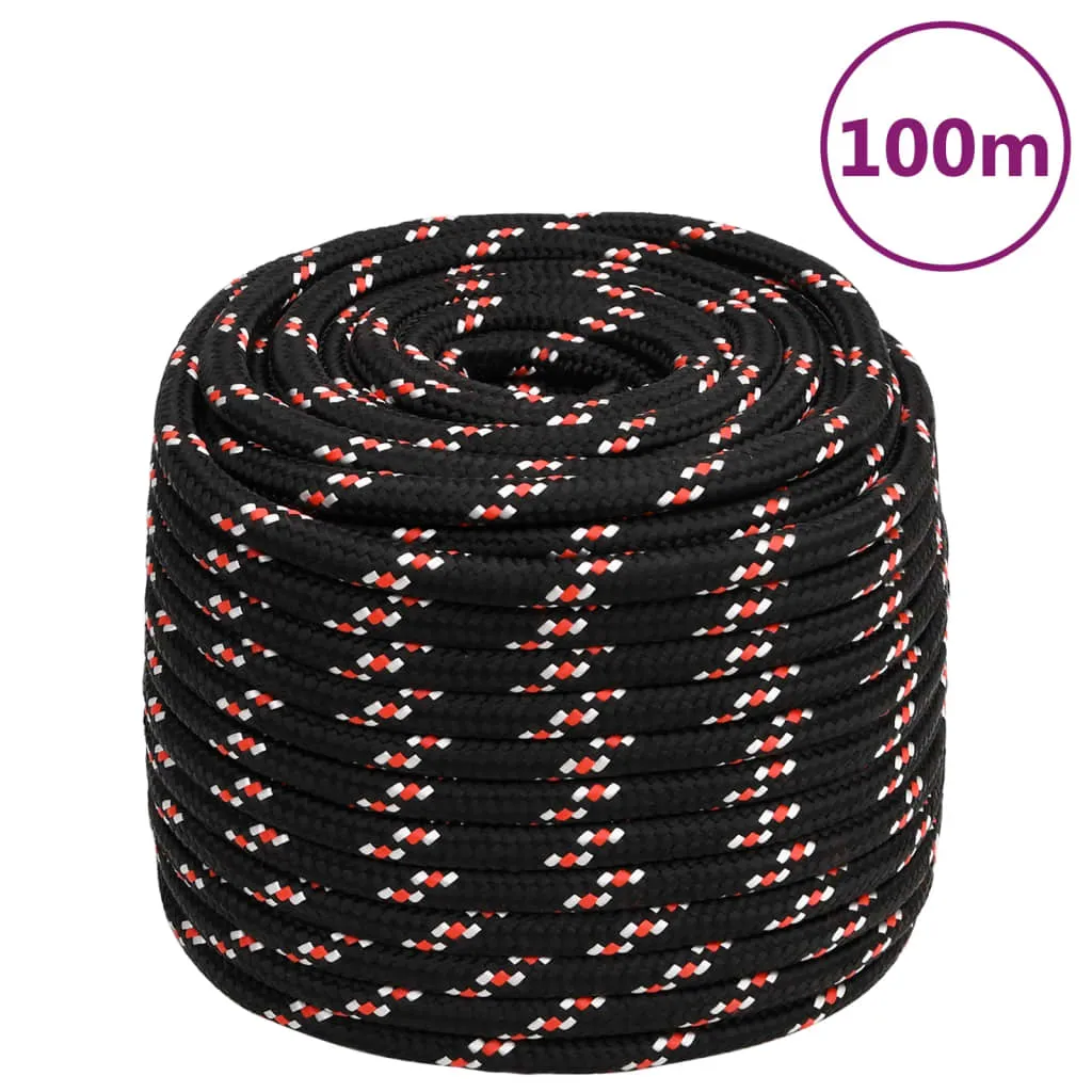 Boat Rope Black 16 mm 100 m Polypropylene