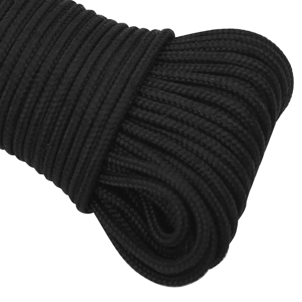 Boat Rope Full Black 4 mm 500 m Polypropylene