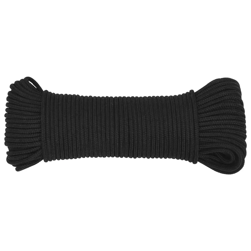 Boat Rope Full Black 4 mm 500 m Polypropylene