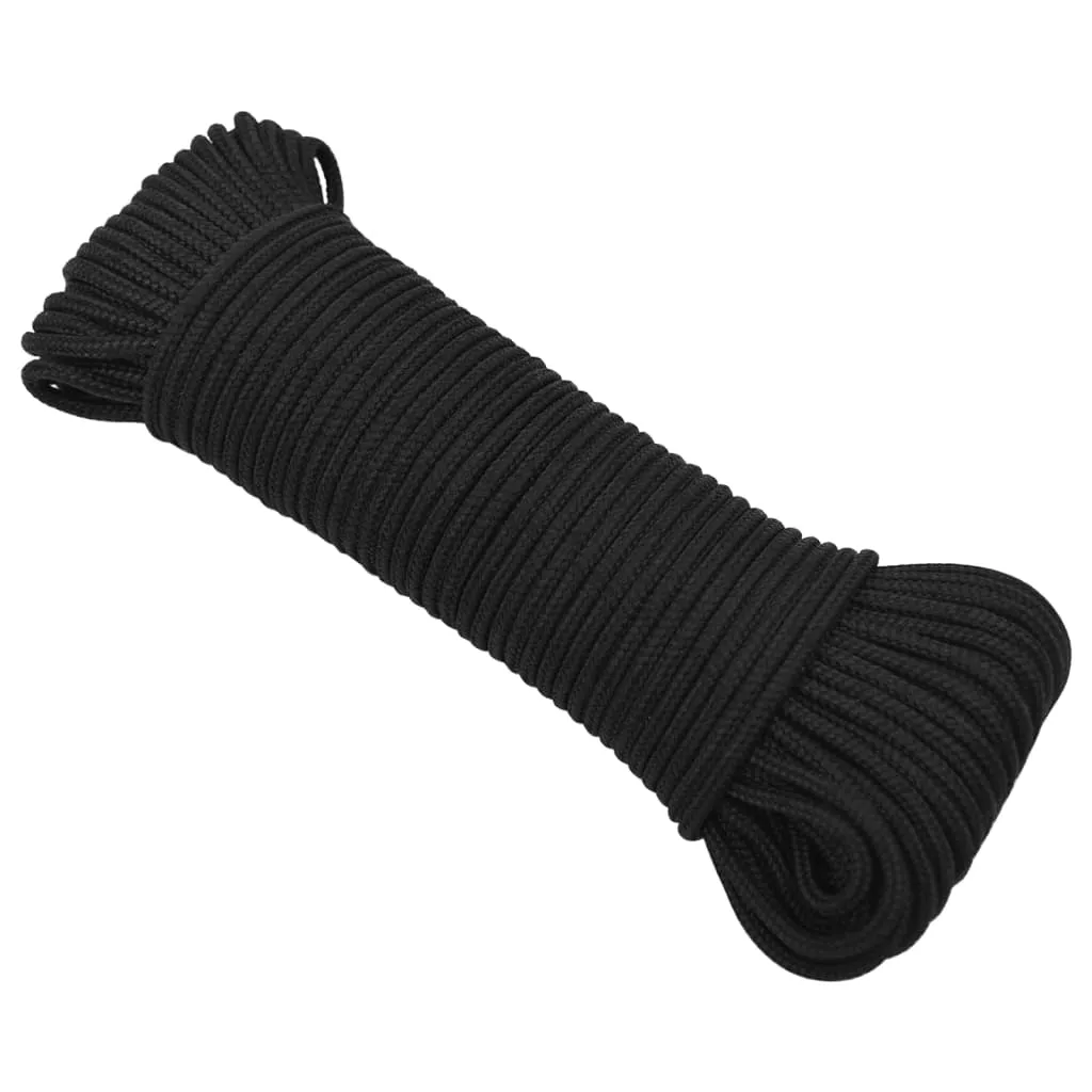 Boat Rope Full Black 4 mm 500 m Polypropylene