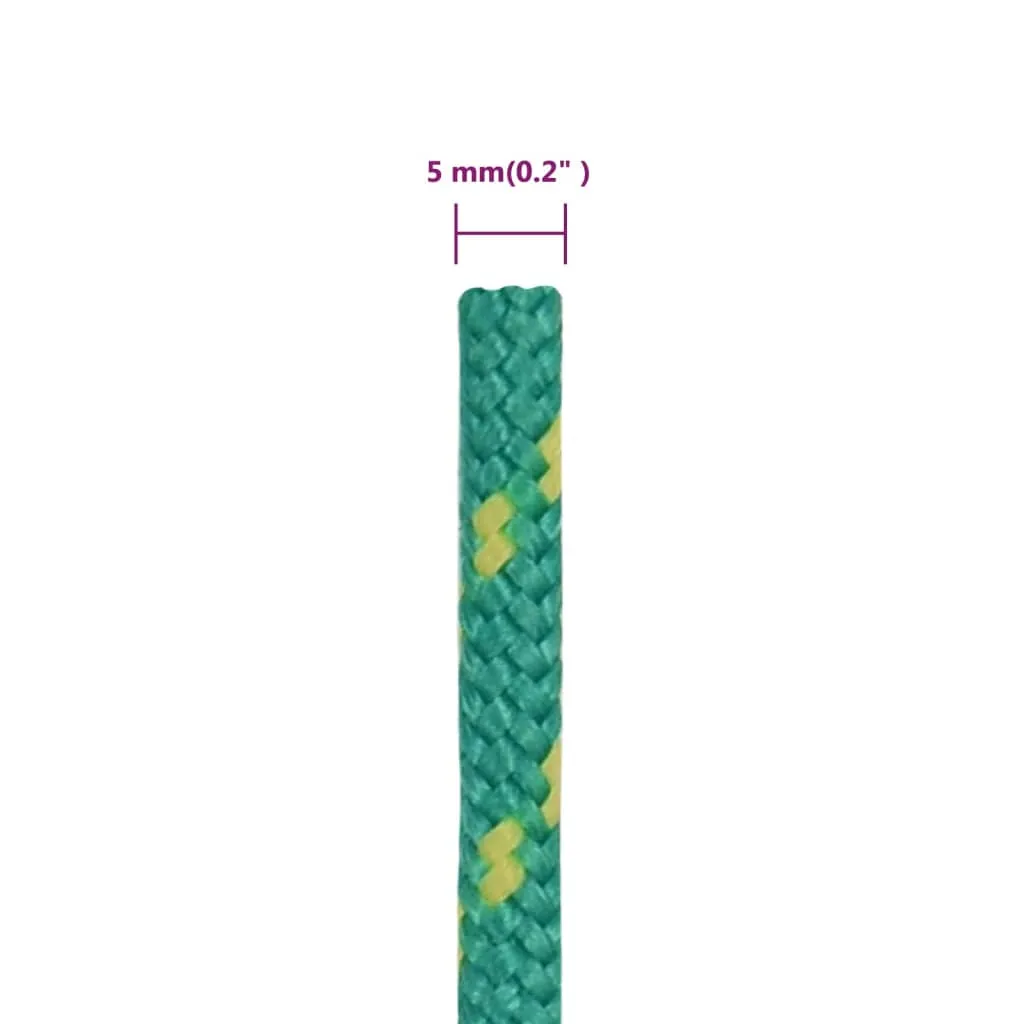 Boat Rope Green 5 mm 250 m Polypropylene