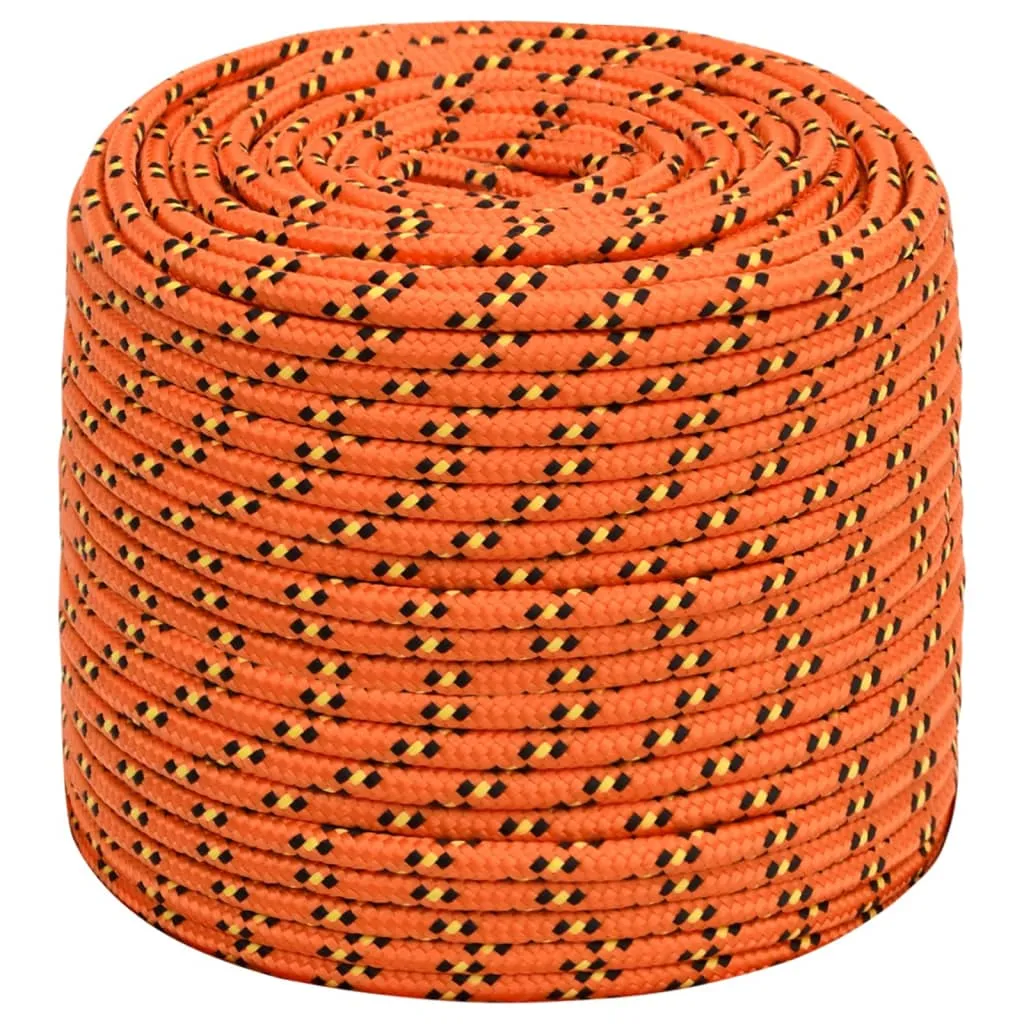 Boat Rope Orange 8 mm 500 m Polypropylene