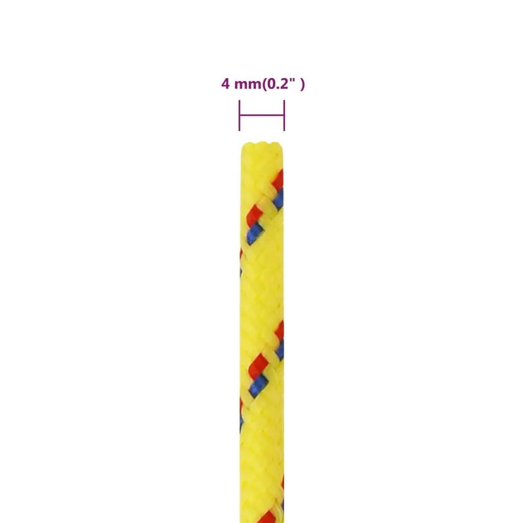 Boat Rope Yellow 4 mm 250 m Polypropylene