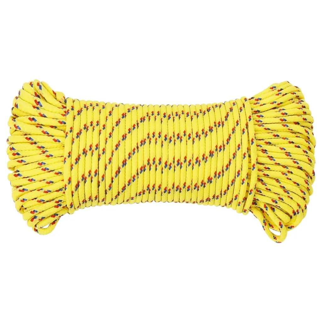 Boat Rope Yellow 4 mm 250 m Polypropylene