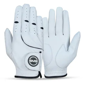 BWB Men's Right Hand Golf Glove White / Black