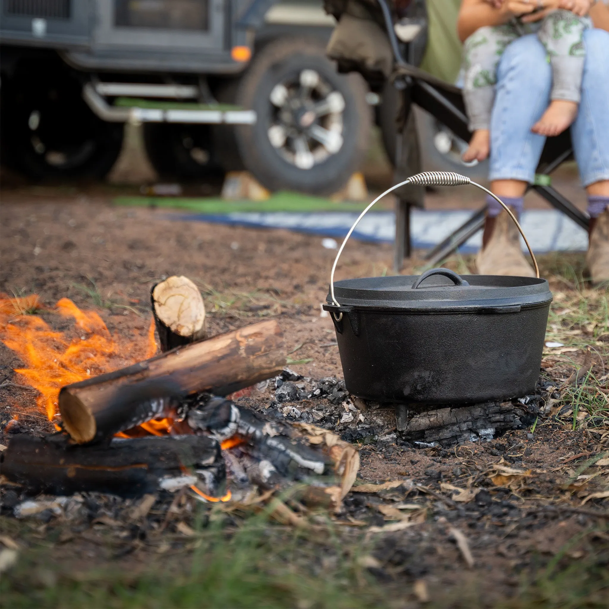 Cast Iron Camp Oven - 12QT
