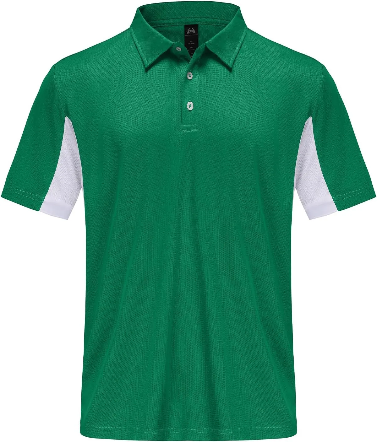 Corna Men's Golf Polo Shirts L-5XL, UPF 50  Moisture Wicking Casual Performance Dry Fit Shirts