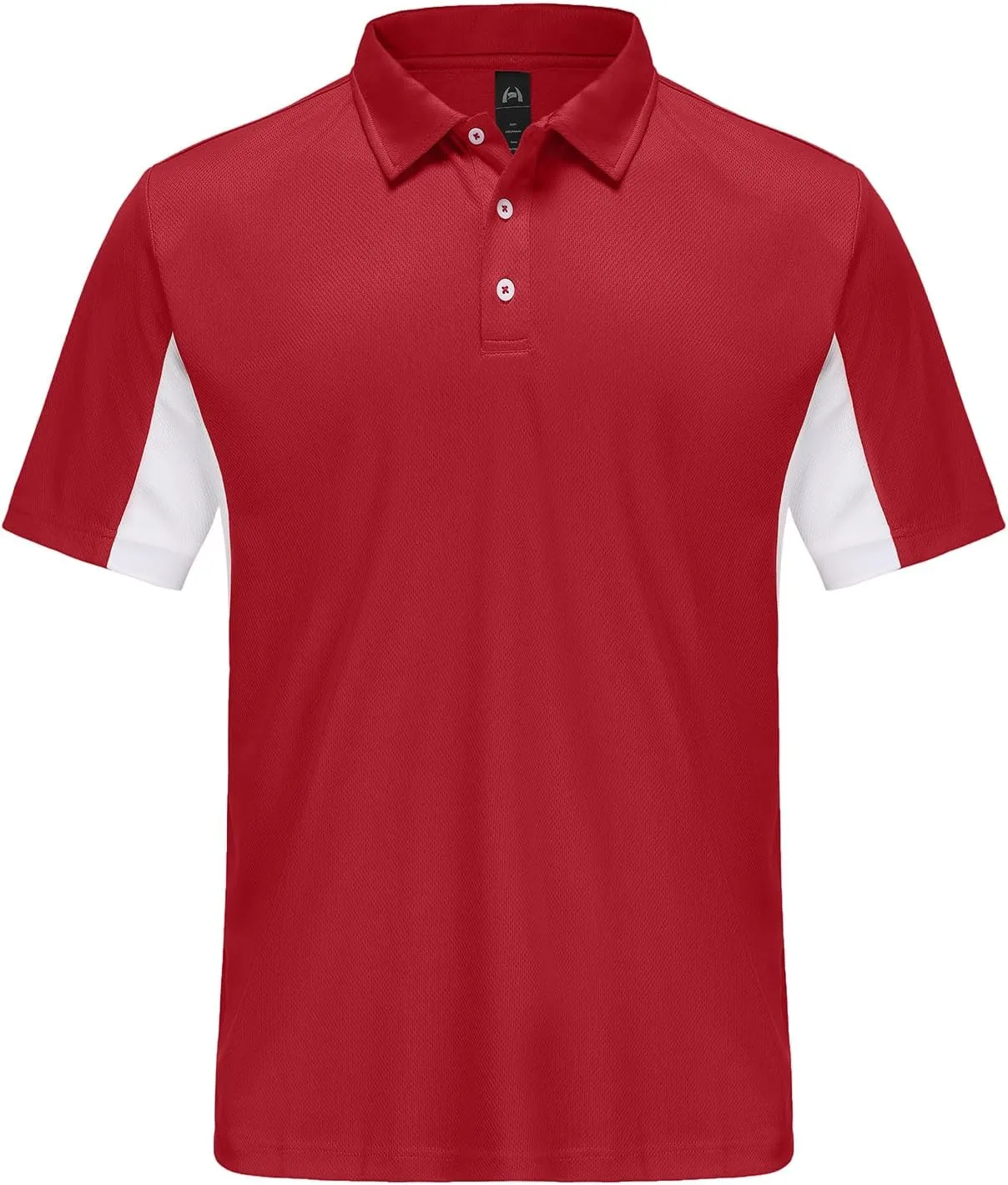 Corna Men's Golf Polo Shirts L-5XL, UPF 50  Moisture Wicking Casual Performance Dry Fit Shirts