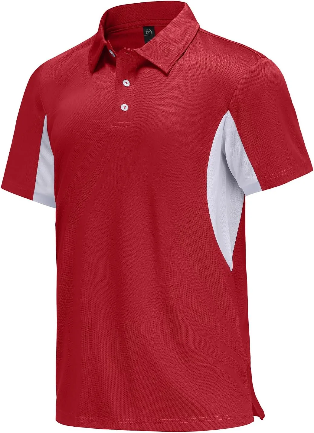 Corna Men's Golf Polo Shirts L-5XL, UPF 50  Moisture Wicking Casual Performance Dry Fit Shirts