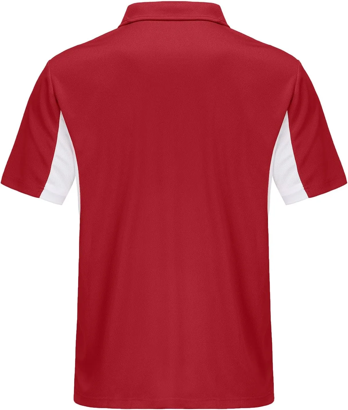 Corna Men's Golf Polo Shirts L-5XL, UPF 50  Moisture Wicking Casual Performance Dry Fit Shirts