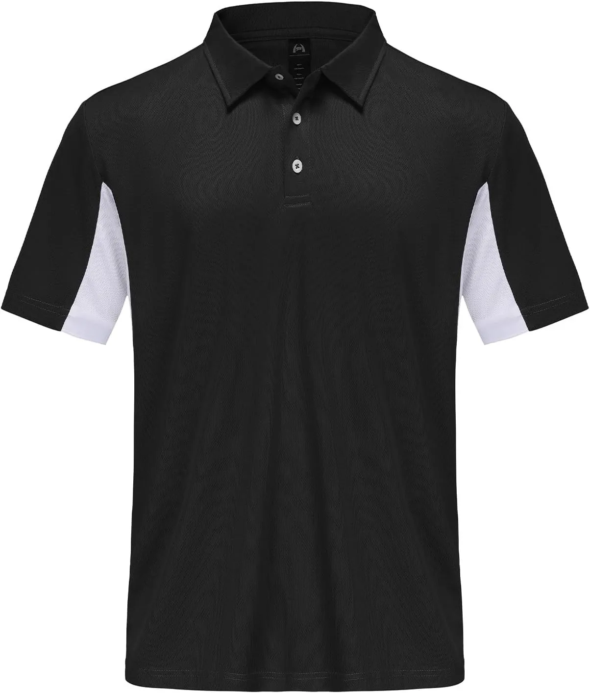 Corna Men's Golf Polo Shirts L-5XL, UPF 50  Moisture Wicking Casual Performance Dry Fit Shirts