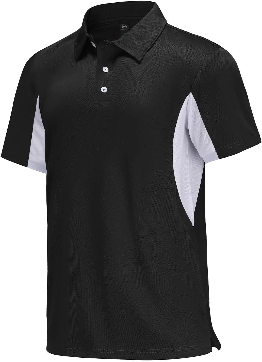 Corna Men's Golf Polo Shirts L-5XL, UPF 50  Moisture Wicking Casual Performance Dry Fit Shirts