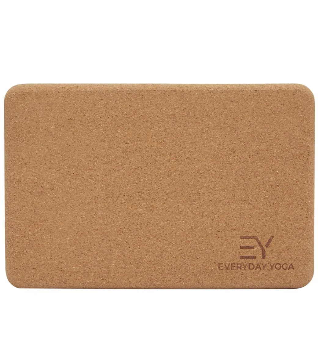 Everyday Yoga Cork Yoga Block 4 inch