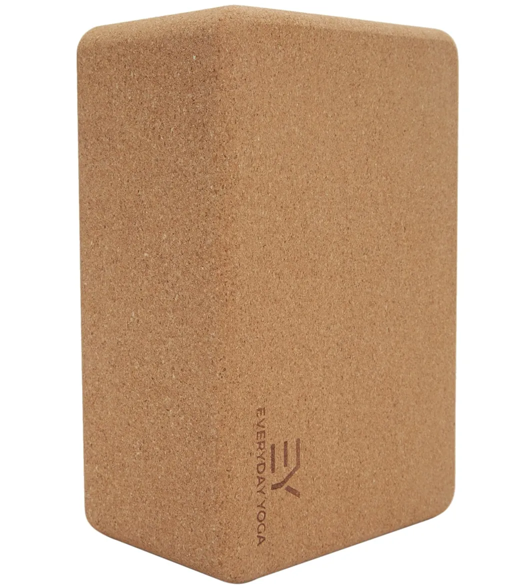 Everyday Yoga Cork Yoga Block 4 inch