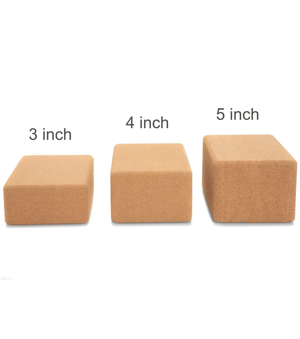 Everyday Yoga Cork Yoga Block 4 inch