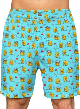 Flamingo Mens Golf Shorts 7 inch Inseam Golf Shorts for Men Shorts with Zipper Pockets Dress Shorts