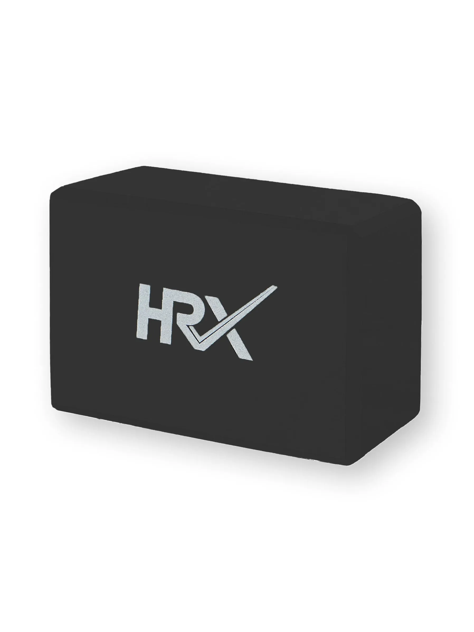 HRX Yoga Blocks | High Density Foam Yoga Brick | For Stretching, Balancing Pose For Yoga | Exercise and Fitness | Premium Yoga Block | Yoga Accessories for Women & Men | Yoga Equipment Pack of 1 | Black