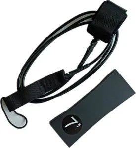Inflatable Paddle Boards 7 Feet 7Mm Thick Surf Belt Surfboard Traction Rope Traction Rope Vertical Paddle Rope Traction Rope Surf Accessories Vacation Must Haves (Color : Black)
