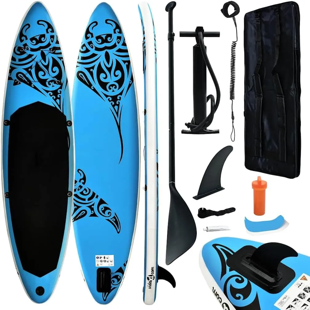 Inflatable Stand Up Paddleboard Set with Accessories, 120.1"x29.9"x5.9", Puncture-Proof, Blue