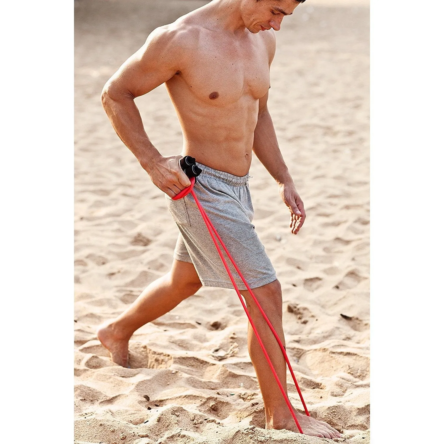 Ivation Resistance Band Set - Detachable Foam Grip Handles