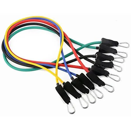 Ivation Resistance Band Set - Detachable Foam Grip Handles