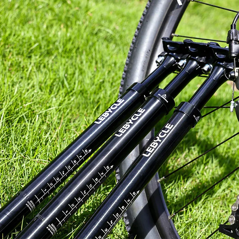 Lebycle MTB Bike Aluminum alloy 400MM shock absorber Seatpost Adjustable Suspension Seat Post Travel 50MM
