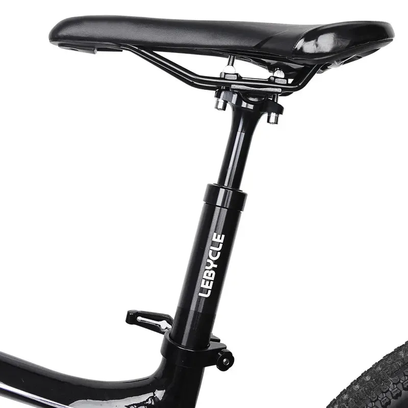 Lebycle MTB Bike Aluminum alloy 400MM shock absorber Seatpost Adjustable Suspension Seat Post Travel 50MM