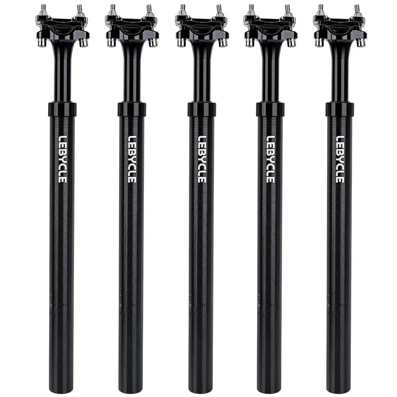 Lebycle MTB Bike Aluminum alloy 400MM shock absorber Seatpost Adjustable Suspension Seat Post Travel 50MM
