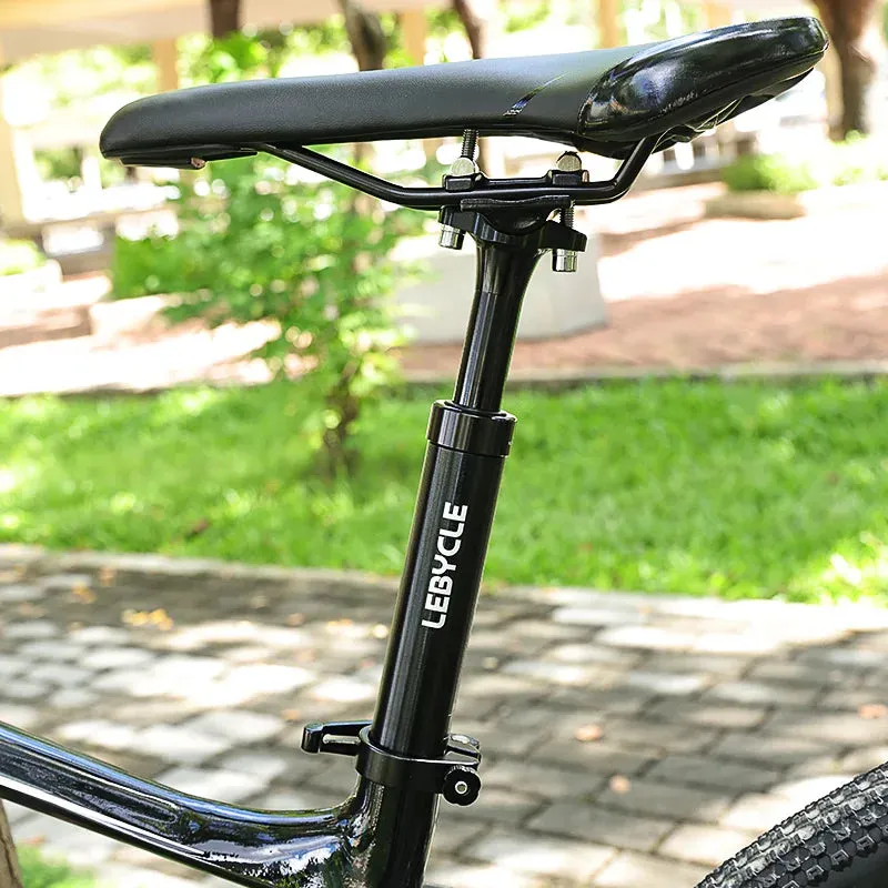 Lebycle MTB Bike Aluminum alloy 400MM shock absorber Seatpost Adjustable Suspension Seat Post Travel 50MM