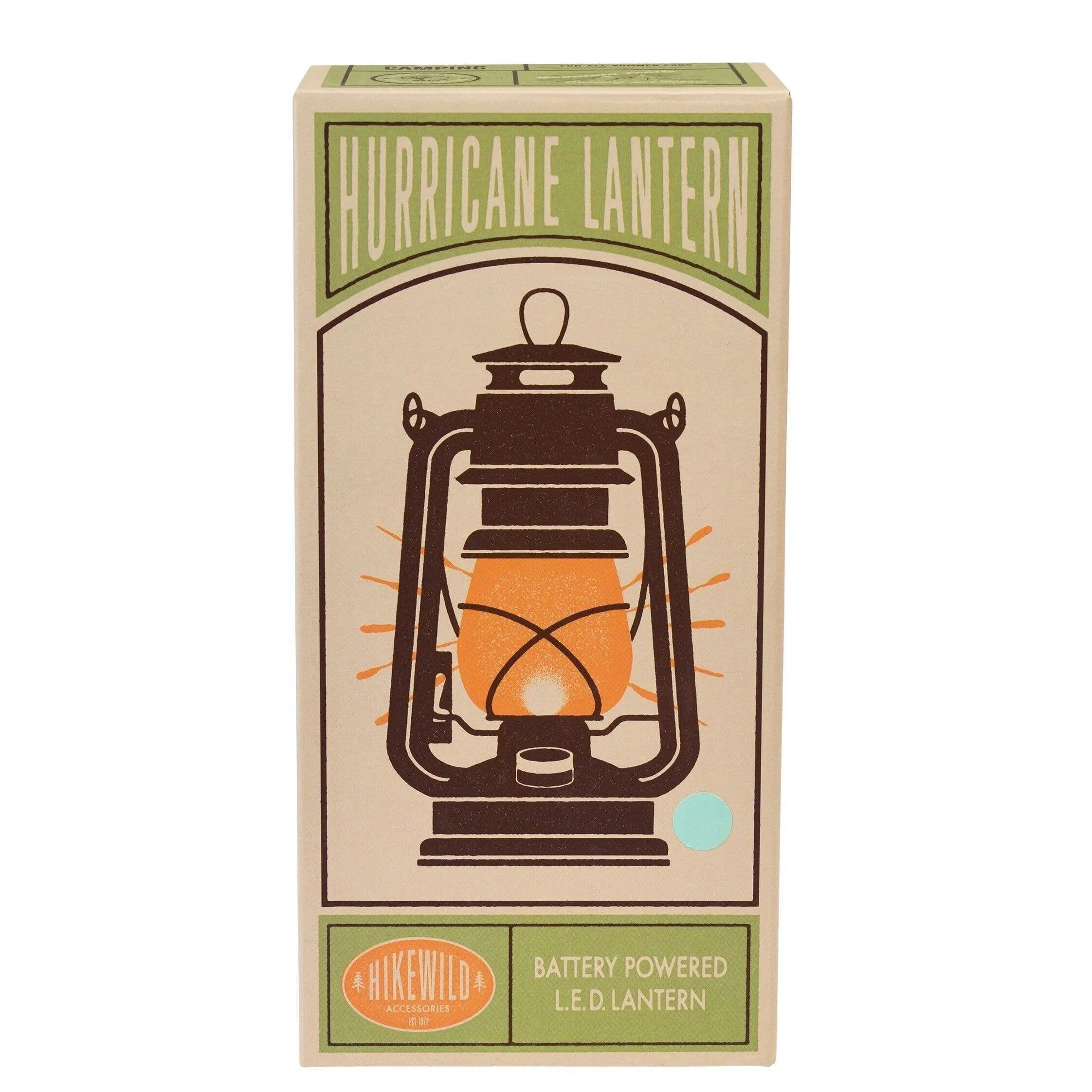 Led Hurricane Lantern - Aqua