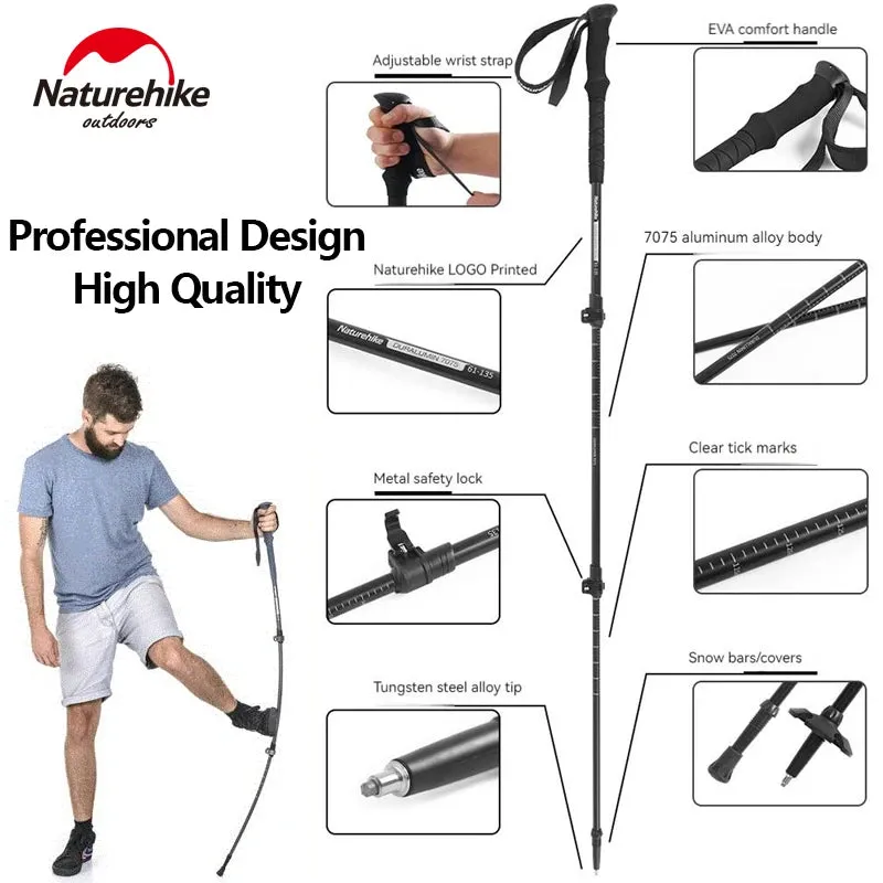 Naturehike ST03 3-Section 7075 Aluminum Alloy Trekking Pole