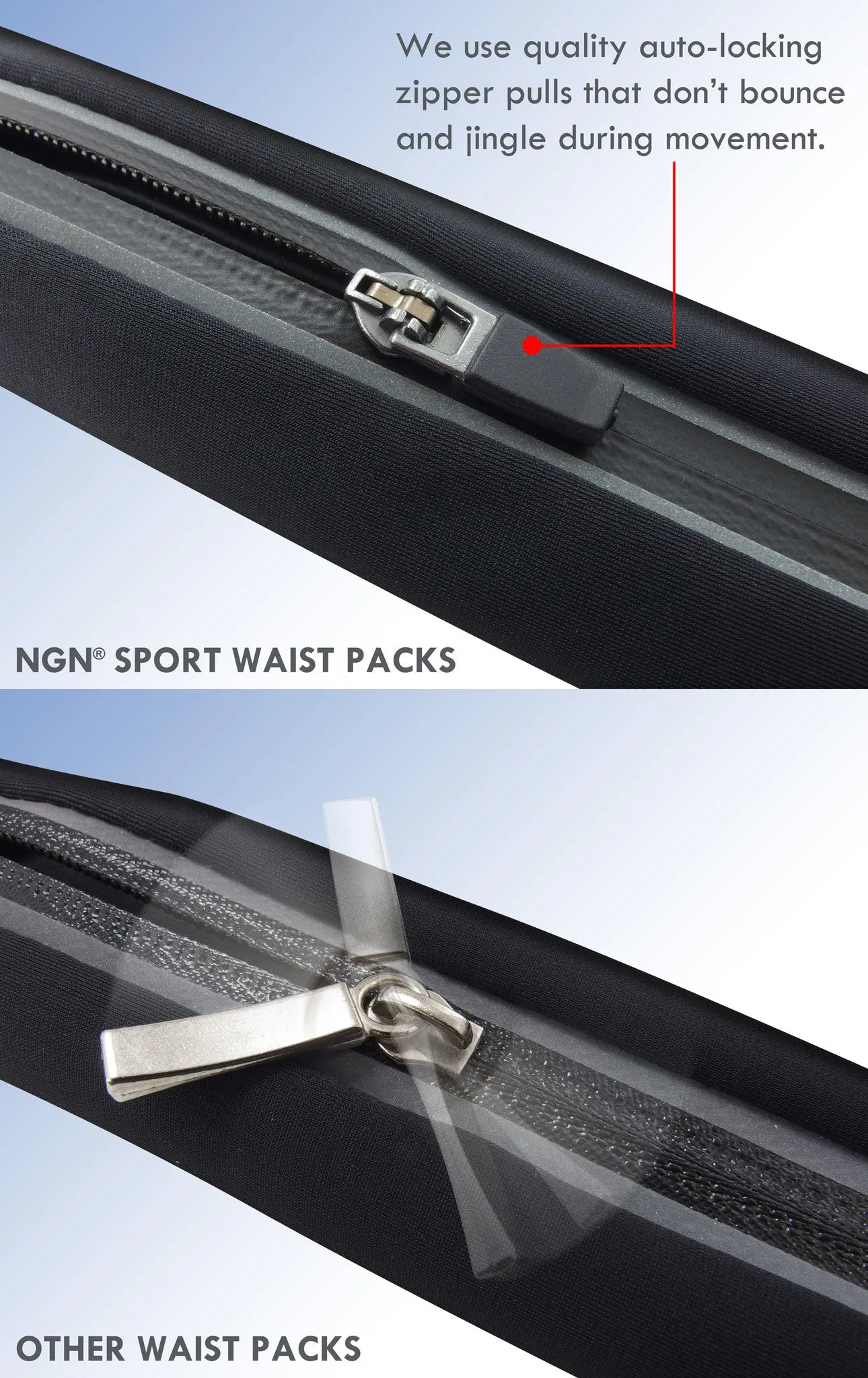 NGN® Sport 2-Pocket Running/ Fitness Waist Pack | Pink