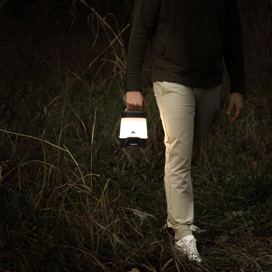 Ozark Trail 1000 Lumen Lantern - LED Camping Light, 275-Hour Runtime, Orange & Gray