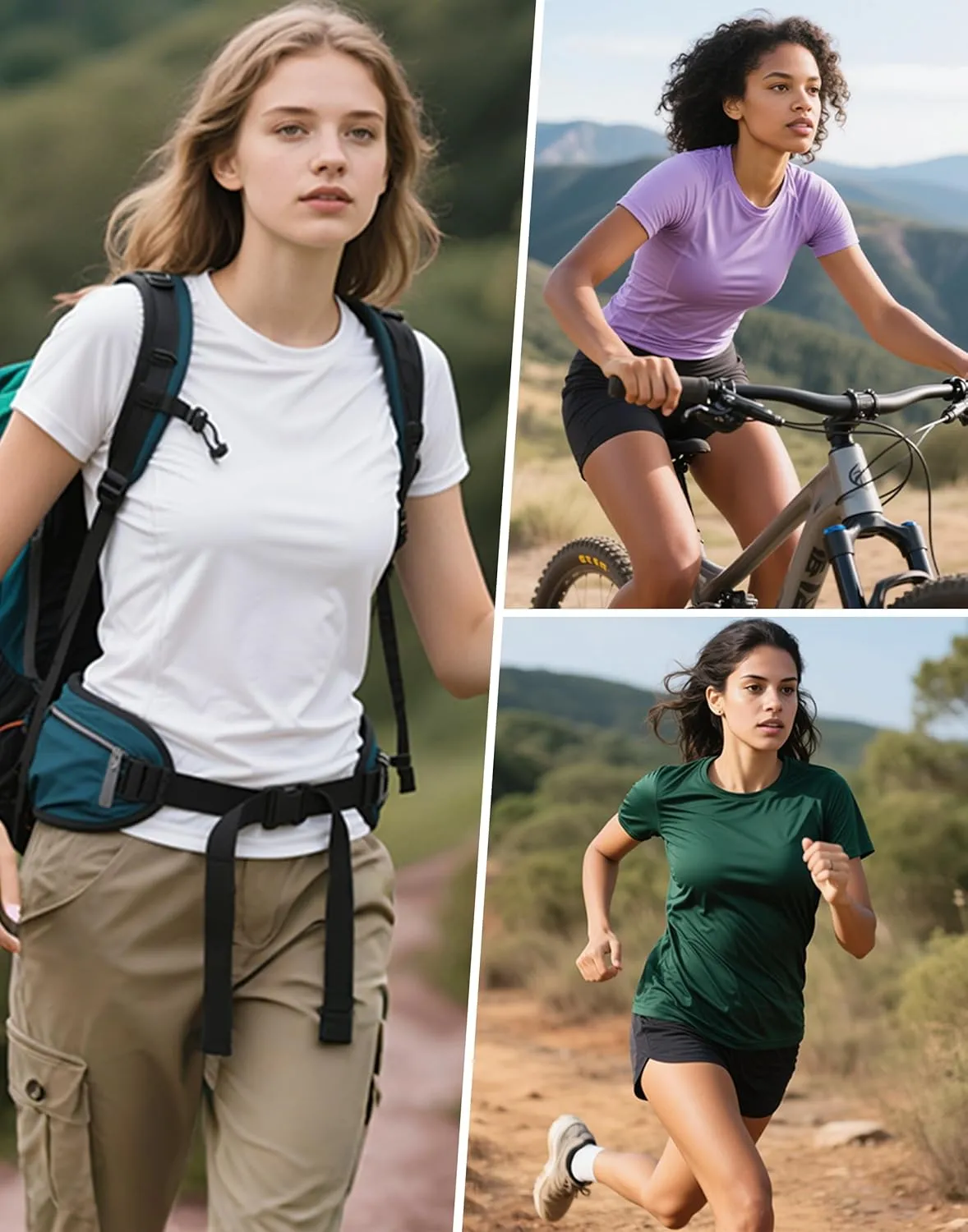 Pioneer Camp Women's Workout Shirts Short Sleeve Quick Dry T-Shirt Gym Athletic Tshirts Yoga Running Tops Crew Neck Tees