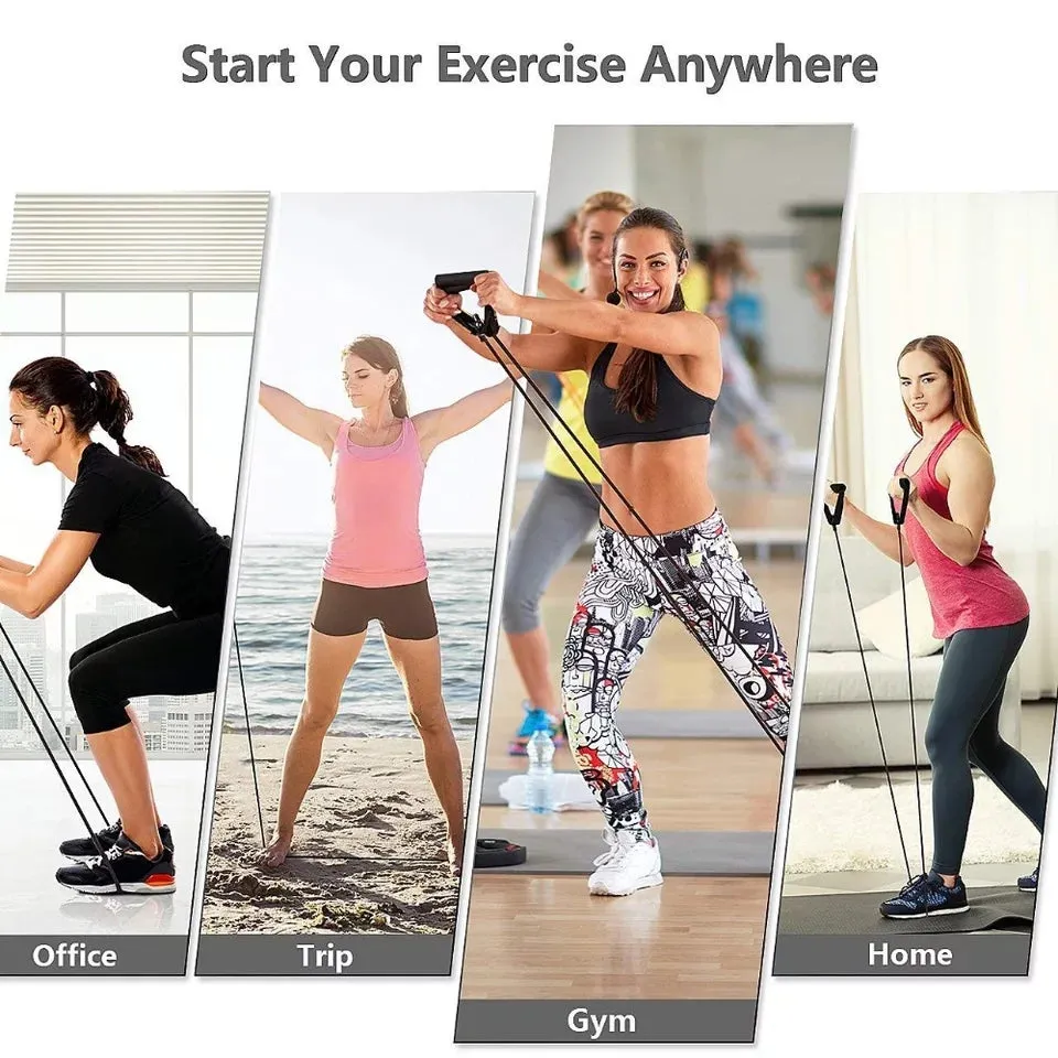 Pull Rope Fitness Exercises Resistance Bands Set