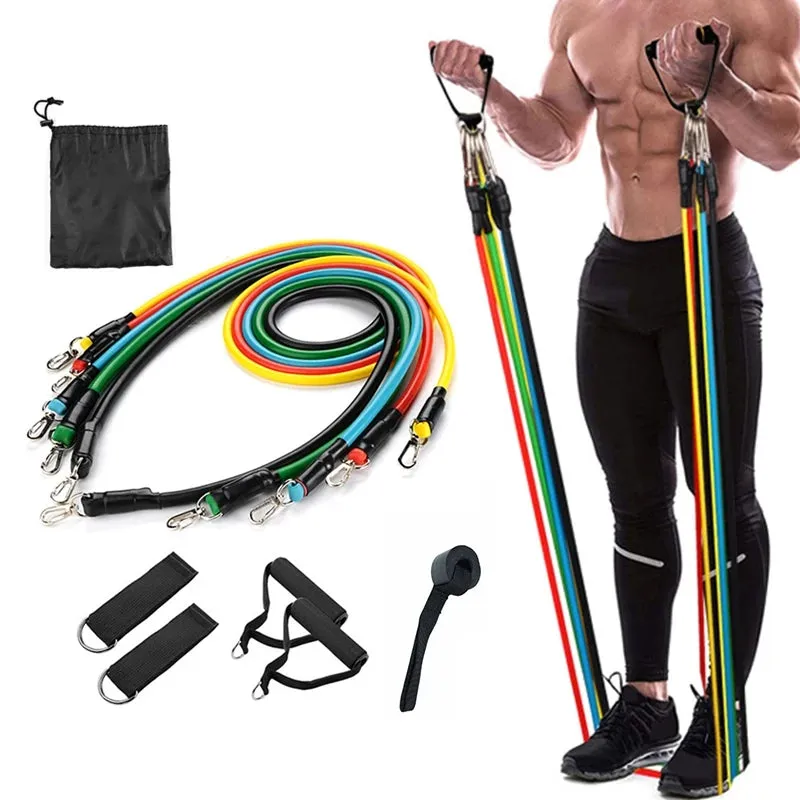 Pull Rope Fitness Exercises Resistance Bands Set